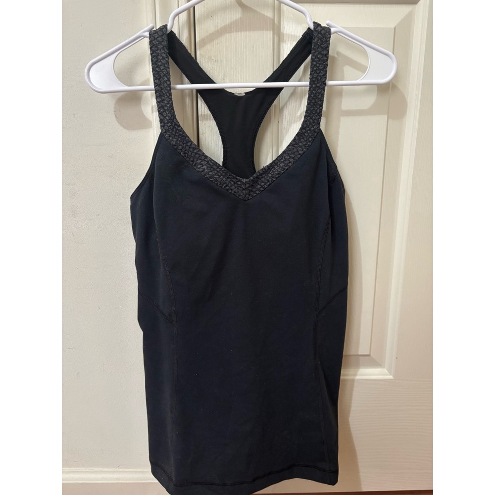 Black and gray Under Armour Racerback Workout Tank